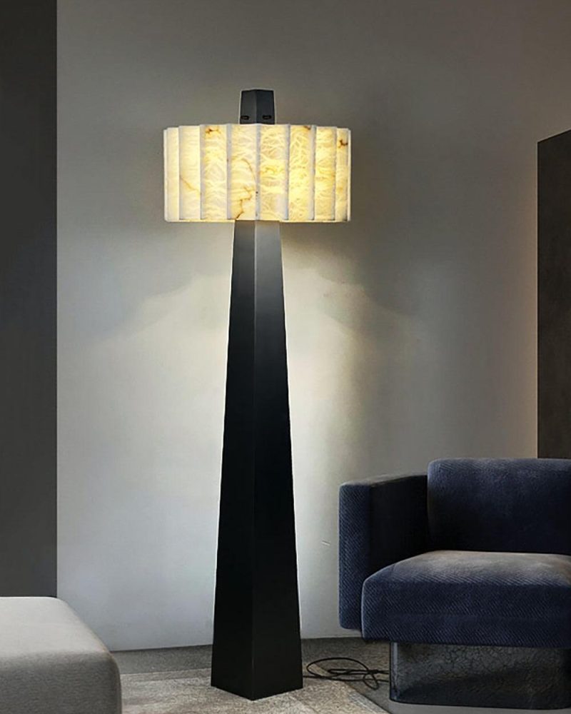 Lampa podłogowa Alabaster Grandeur w nowoczesnym stylu 50cm