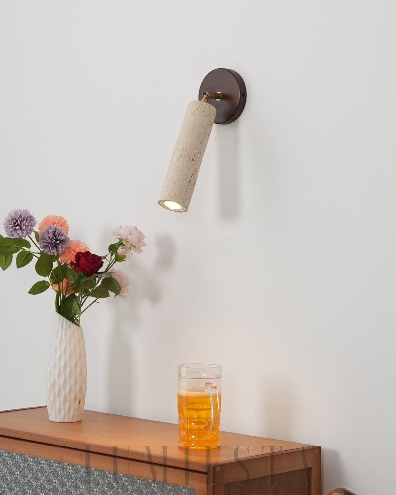 Lampa ścienna Travertine Mireille w stylu nowoczesnym 8cm