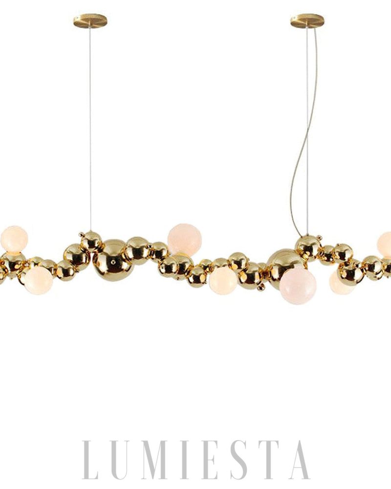 Lampa wisząca Molecules w stylu nowoczesnym złota srebrna