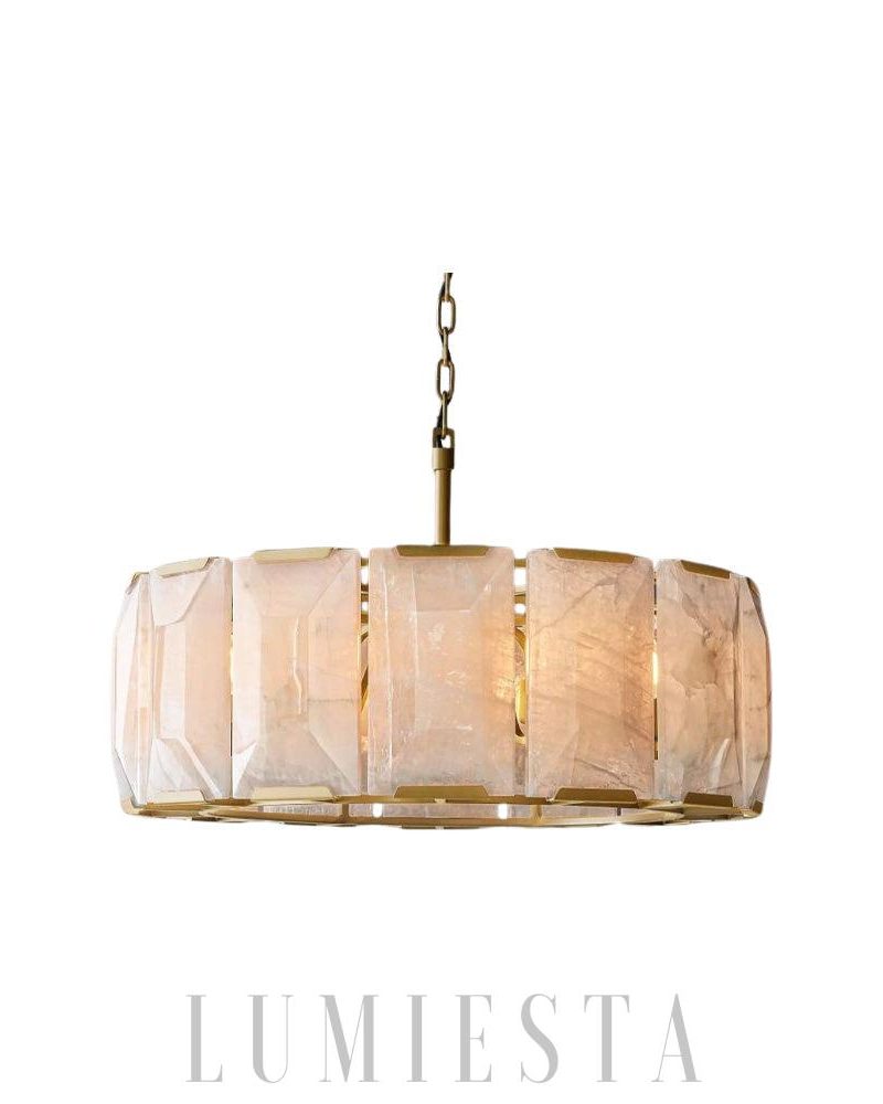Lampa wisząca Harson Calcite okrągła 31 cala w różnych kolorach