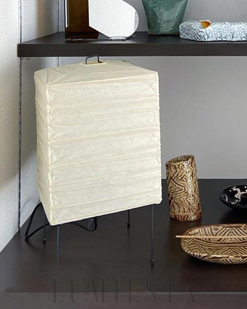 Lampa stołowa Akari 1X w tradycyjnym stylu 19cm x 38cm