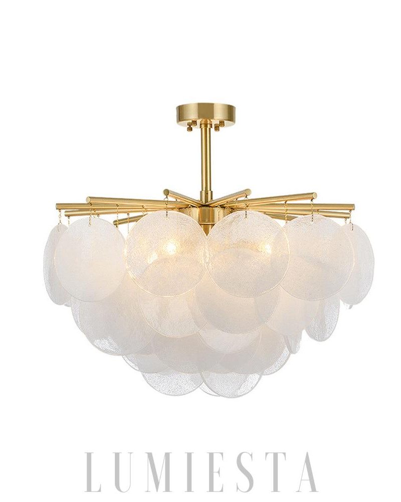 Lampa wisząca Nimbus w stylu luksusowym z mosiądzu i szkła