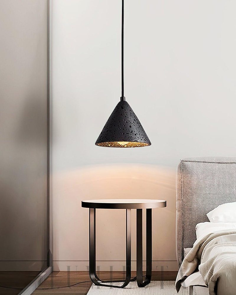 Lampa wisząca Halo z travertynu w stylu nowoczesnym