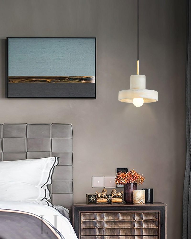 Lampa wisząca Universo ST w stylu alabastrowym 200cm