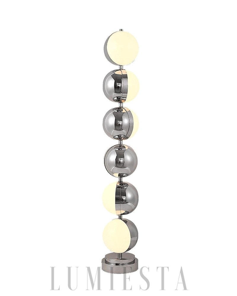 Lampka podłogowa Vloer z chromowanym wykończeniem 146cm