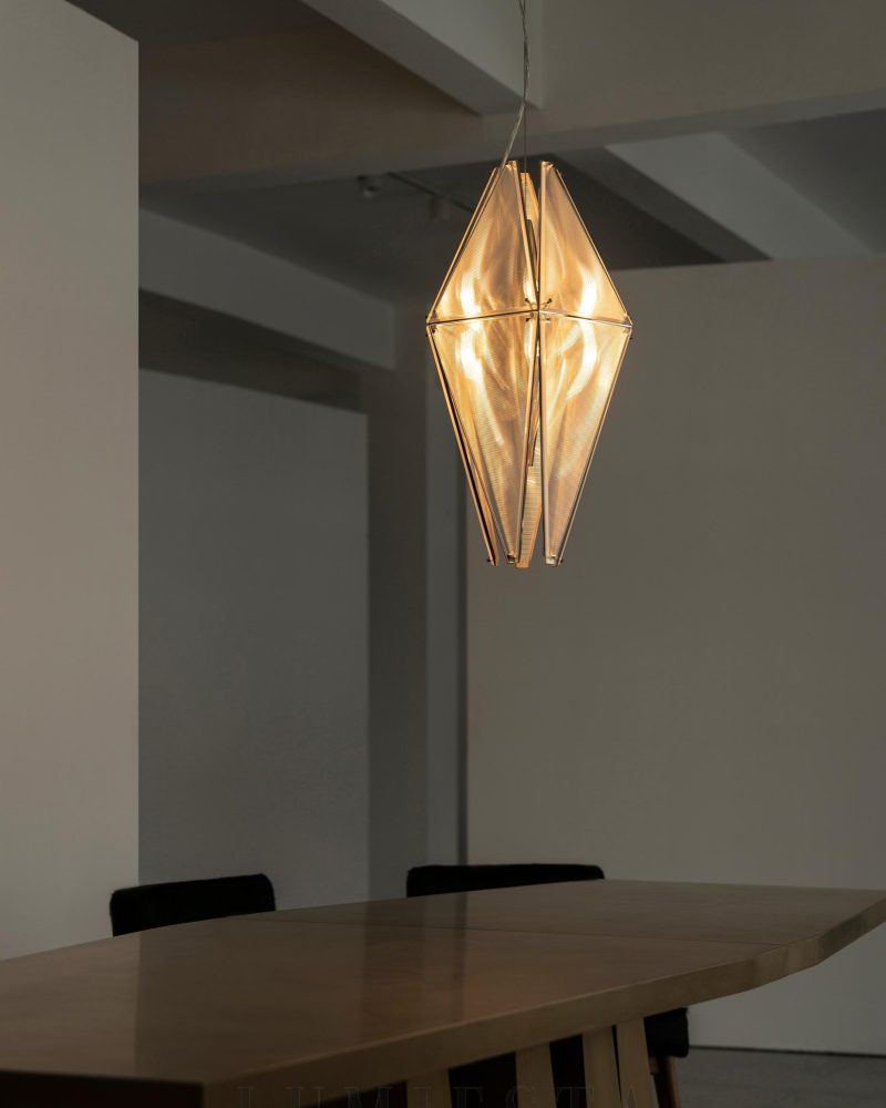 Lampa wisząca Fragment 08 w stylu nowoczesnym z chromem 35 5cm