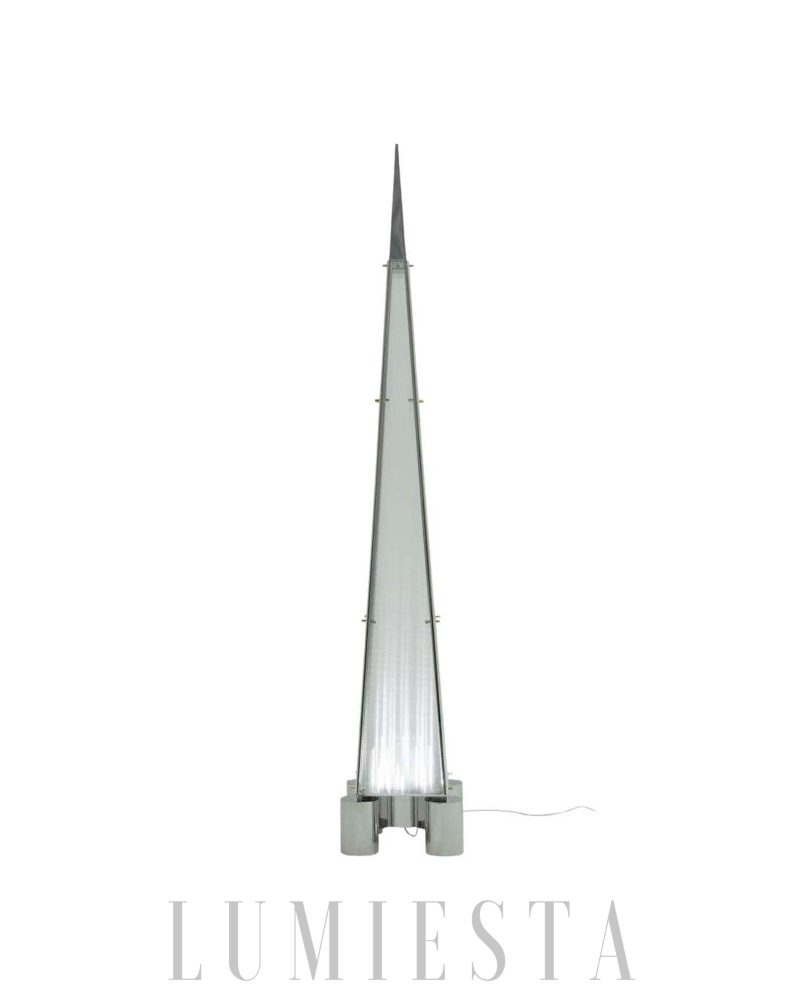 Lampa Stojąca Fragment Stylowa z Przezroczystym Szkłem 32cm