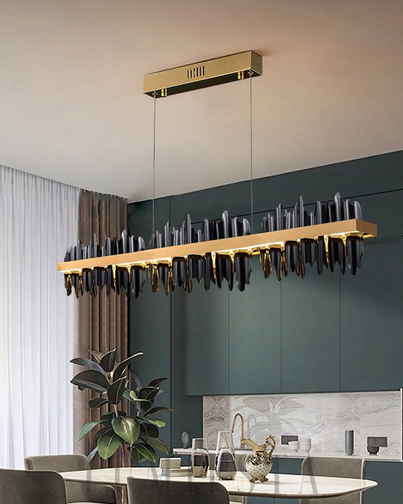 Lampa wisząca Midnight Shadow w stylu nowoczesnym czarna złota