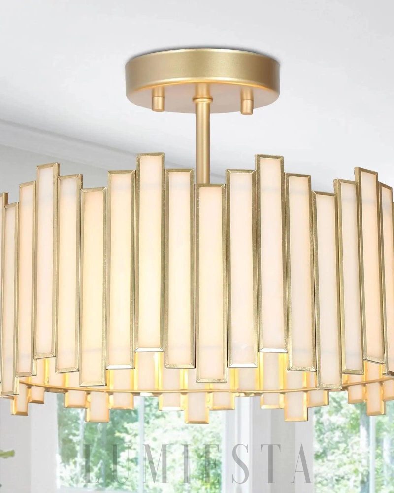 Lampa sufitowa Hemaaolay w stylu nowoczesnym czarna lub złota