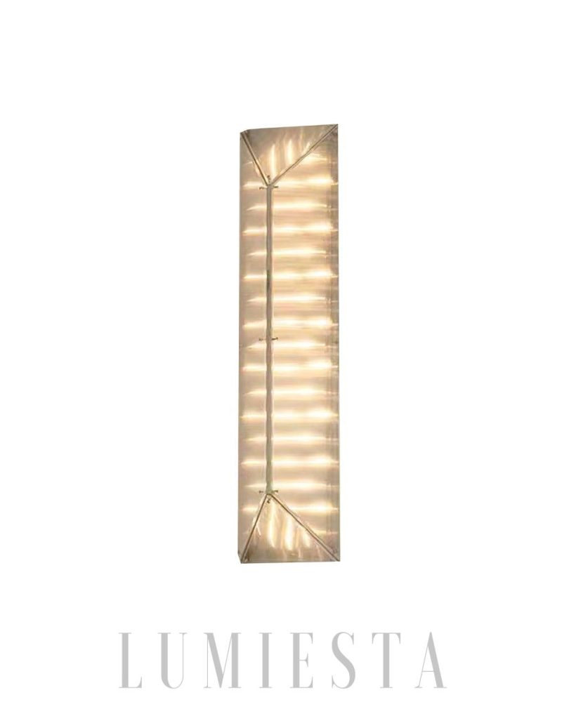 Lampa Ścienna Fragment Chrom i Przezroczysty Styl Nowoczesny