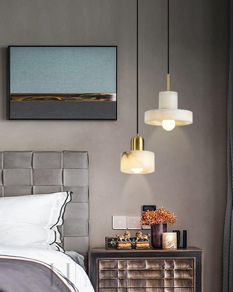 Lampa wisząca Universo ST w stylu alabastrowym 200cm
