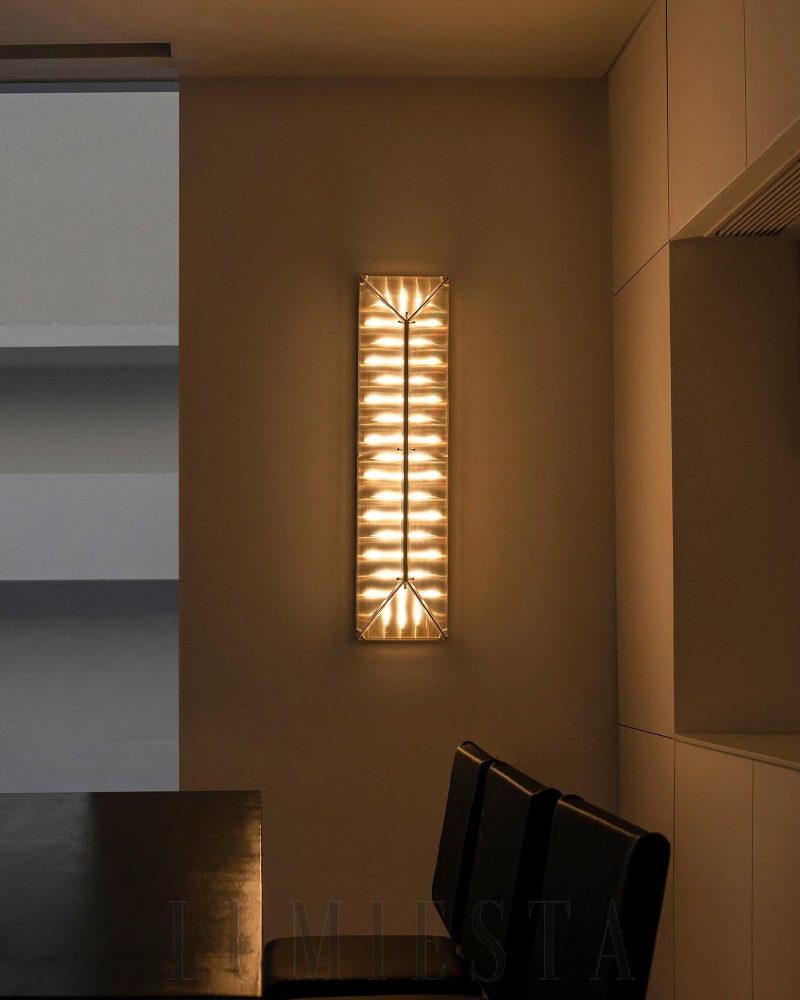 Lampa Ścienna Fragment Chrom i Przezroczysty Styl Nowoczesny