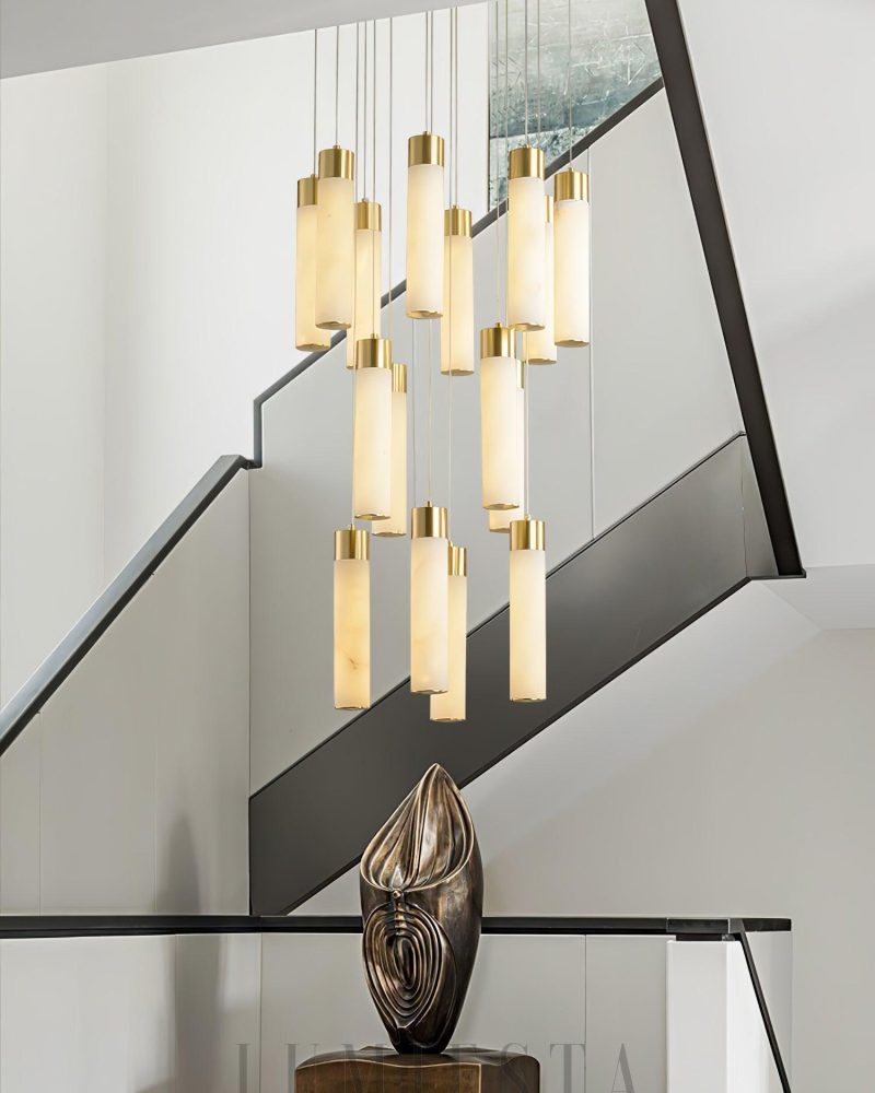 Poniel - lampa wisząca w stylu nowoczesnym z mosiądzu