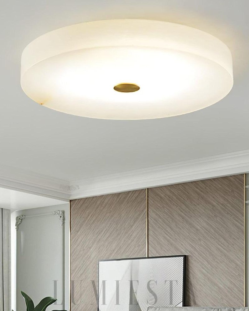 Lampa sufitowa Round Sophie z alabastru w stylu nowoczesnym