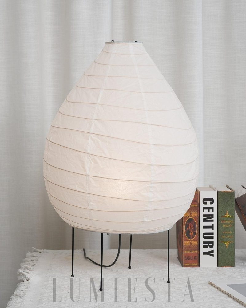 Lampa Stołowa Akari 22N Minimalistyczna z Papieru Waszy 42cm