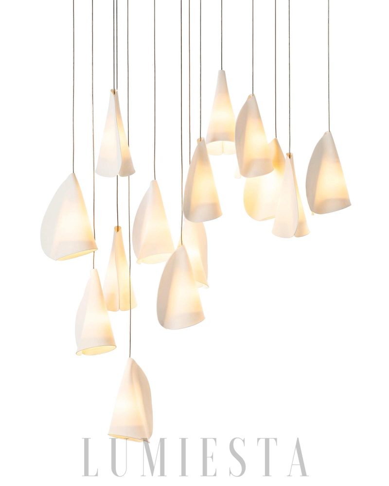 Nowoczesny klaster lamp wiszących Series 21 w białym kolorze
