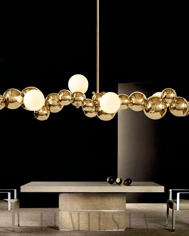 Lampa wisząca Molecules w stylu nowoczesnym złota srebrna