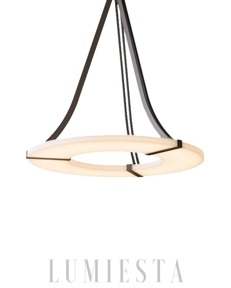 Alabastrina - lampa wisząca w stylu nowoczesnym czarno biała