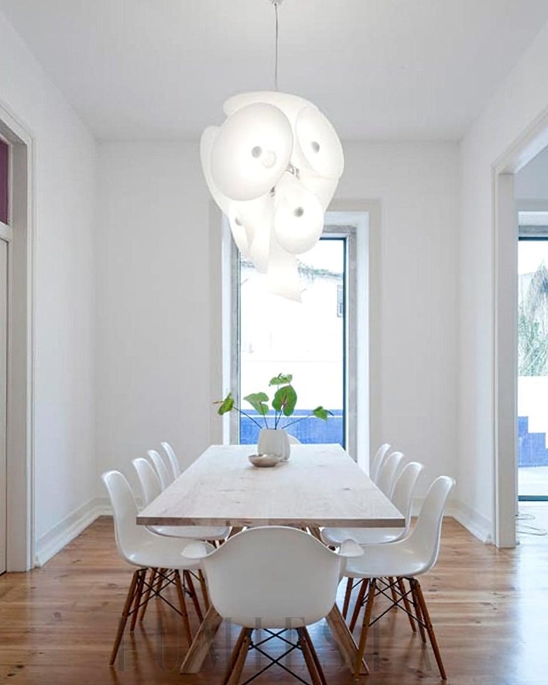 Lampa wisząca Nebula o białym kolorze średnica 70 cm