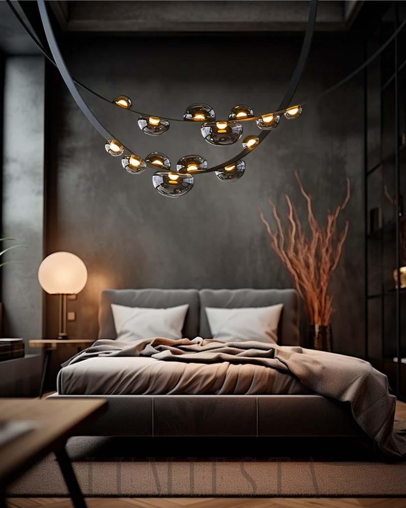 Lampa wisząca Dew Drops w nowoczesnym stylu z szkła