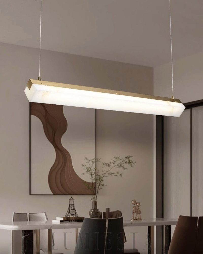 Lampa wisząca Alabaster w stylu nowoczesnym 100cm i 120cm