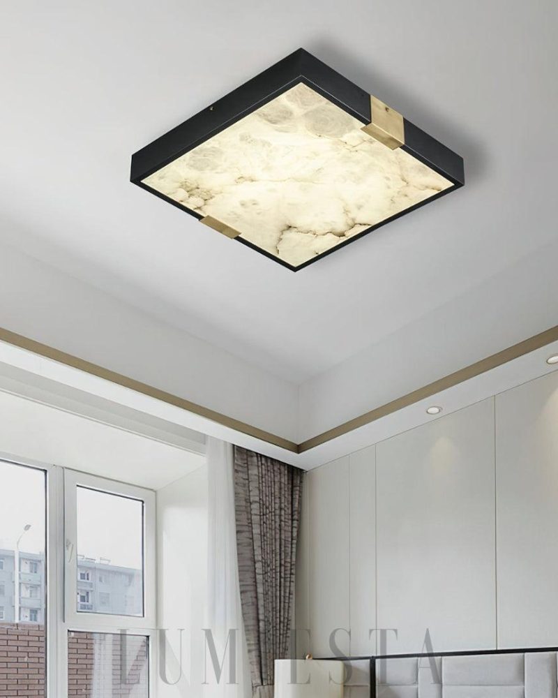 Lampa sufitowa Lucien czarna 30cm ciepłe i zimne światło