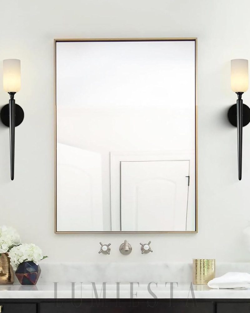 Luksowna lampa ścienna z alabastru w stylu nowoczesnym