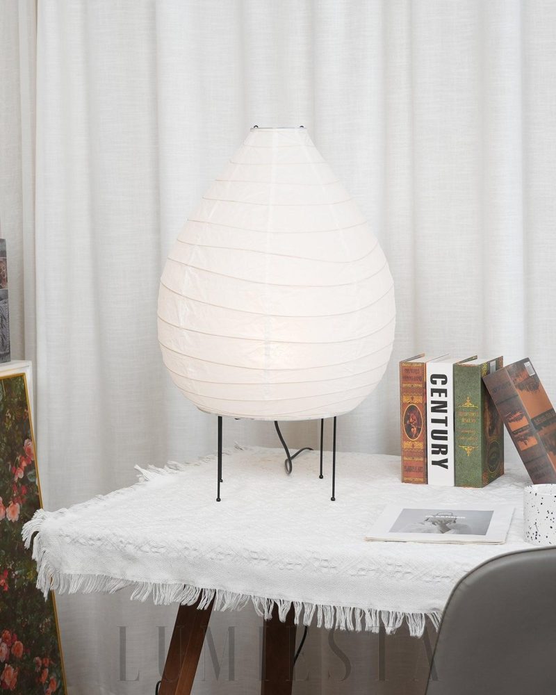 Lampa Stołowa Akari 22N Minimalistyczna z Papieru Waszy 42cm