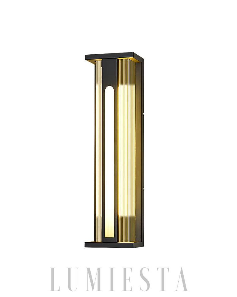 Nowoczesna lampa ścienna Bellamy Flair do ogrodu z ciepłym światłem