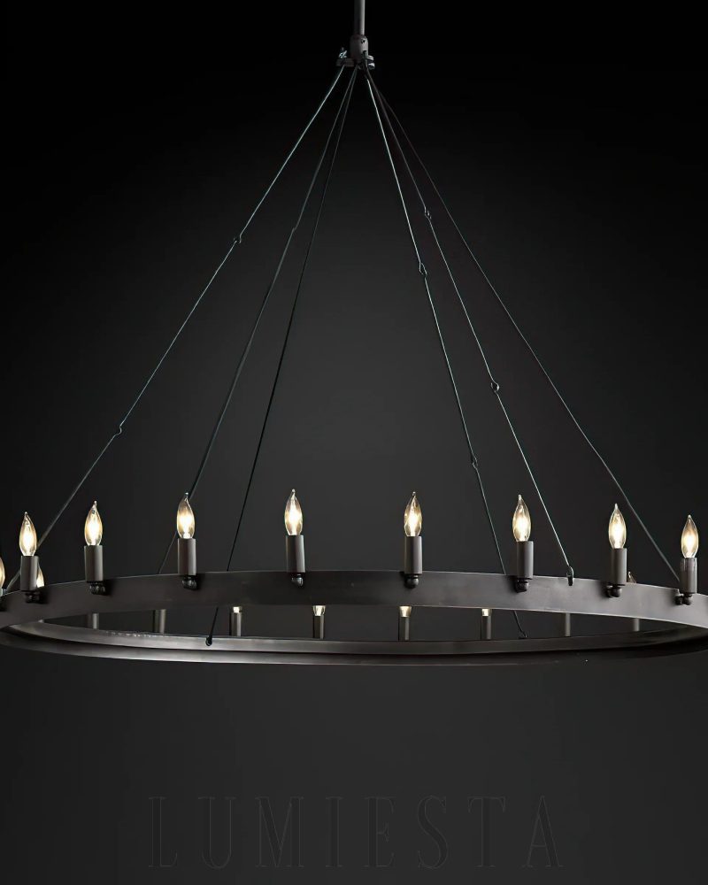 Lampa wisząca Camino Vintage Kandelabrowa 50 cali w stylu industrialnym