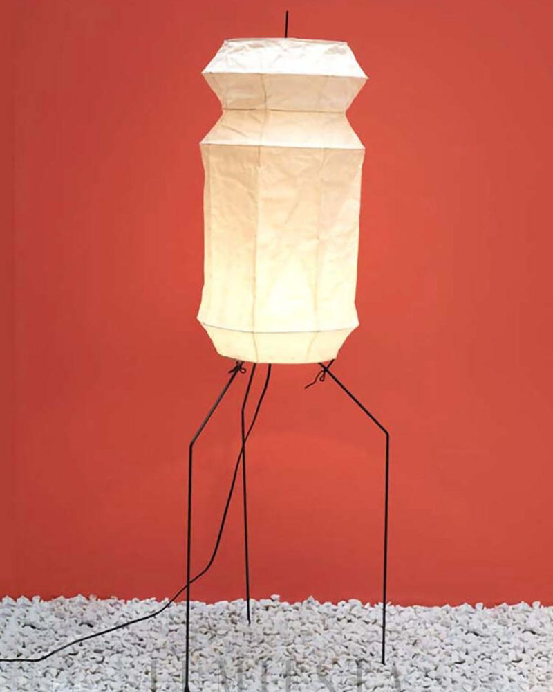 Lampa podłogowa Akari UF3-L6 z washi papierem i eleganckim stylem