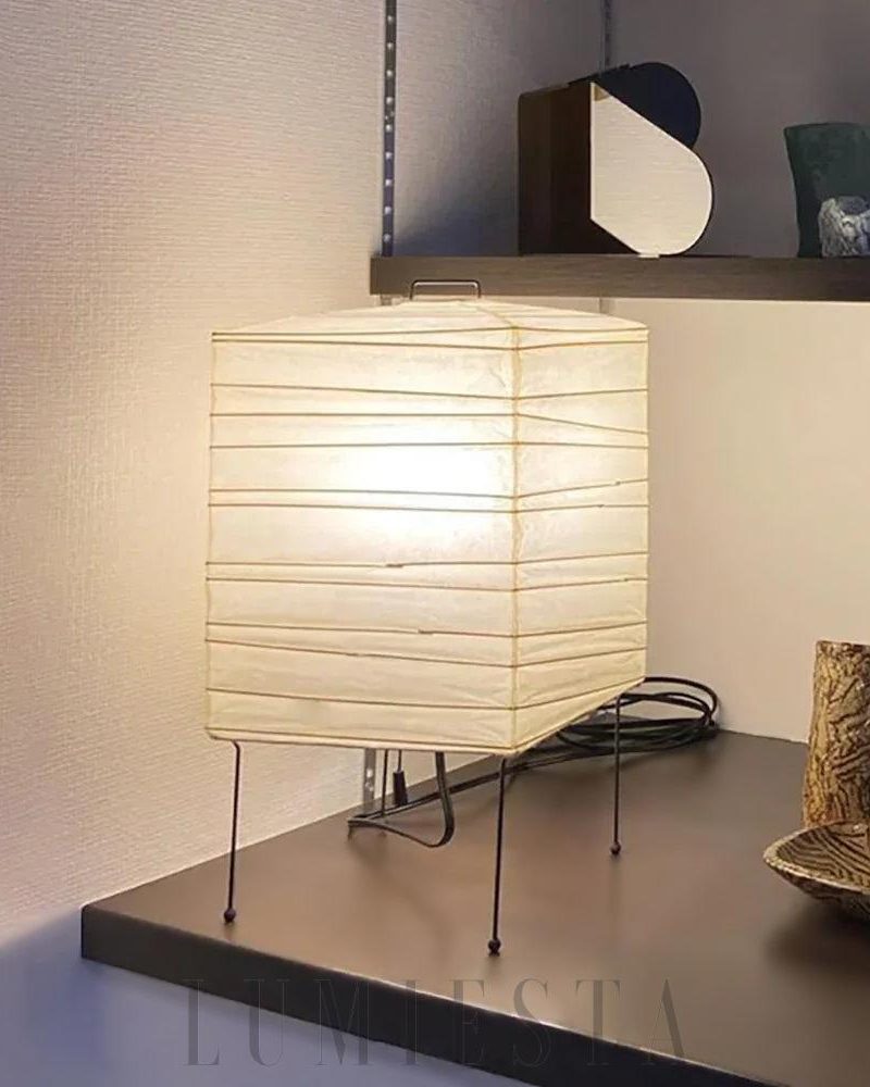 Lampa stołowa Akari 1X w tradycyjnym stylu 19cm x 38cm