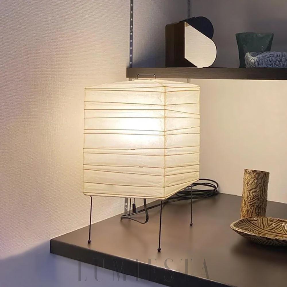 Lampa stołowa Akari 1X w tradycyjnym stylu 19cm x 38cm