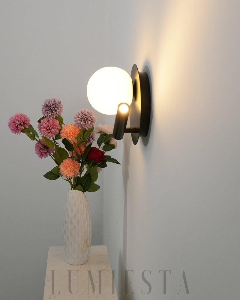 Lampa ścienna Tribeca z alabastru styl nowoczesny 20cm 25cm