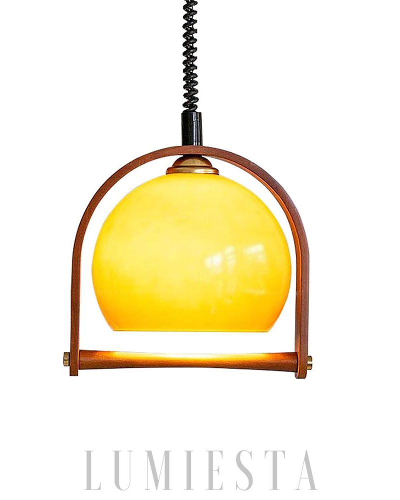 Kawowa Lampa Wisząca Pallade 30cm Elegancki Design do Wnętrz