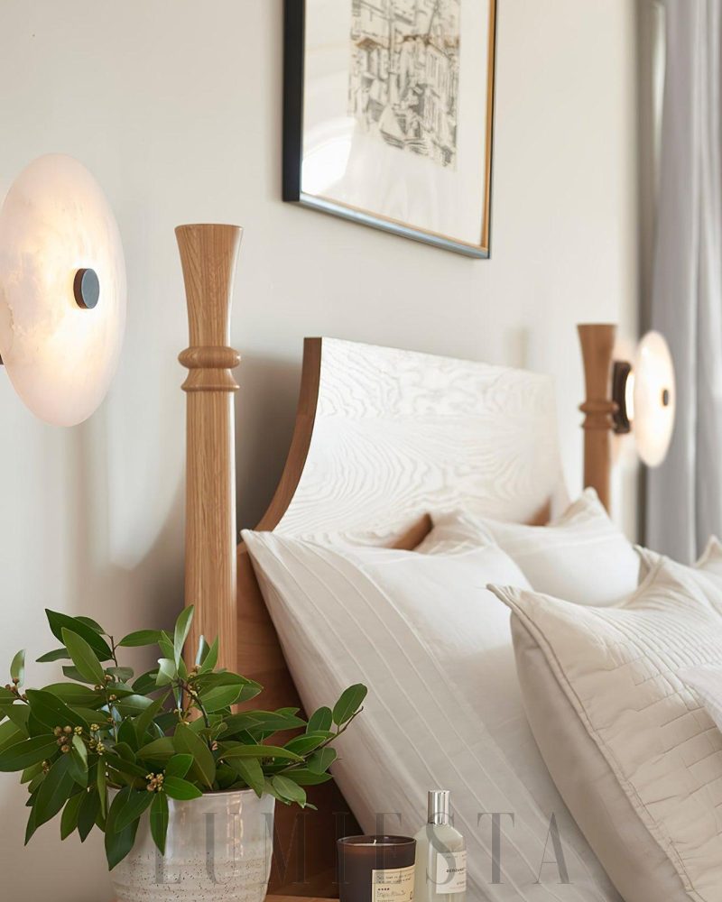Lampa sufitowa Ankeny Alabaster w kształcie okrągłym 20cm