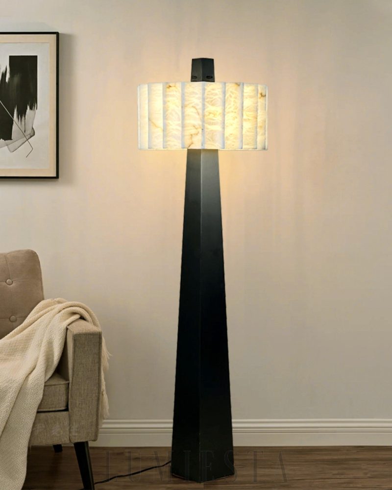 Lampa podłogowa Alabaster Grandeur w nowoczesnym stylu 50cm