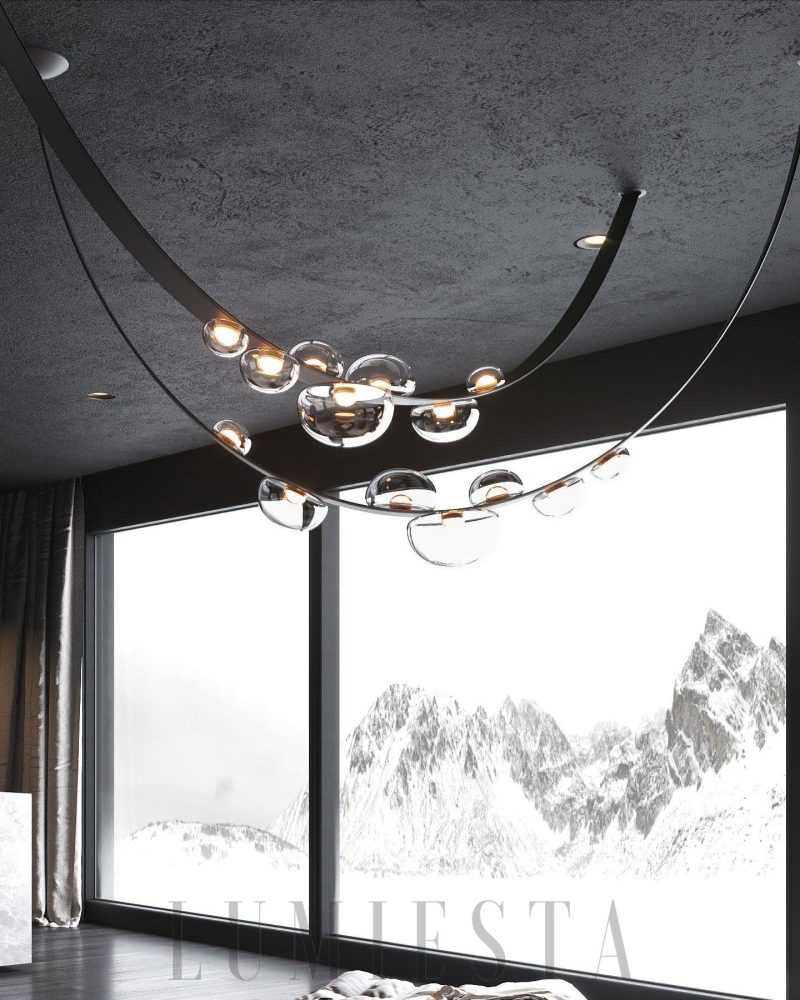 Lampa wisząca Dew Drops w nowoczesnym stylu z szkła