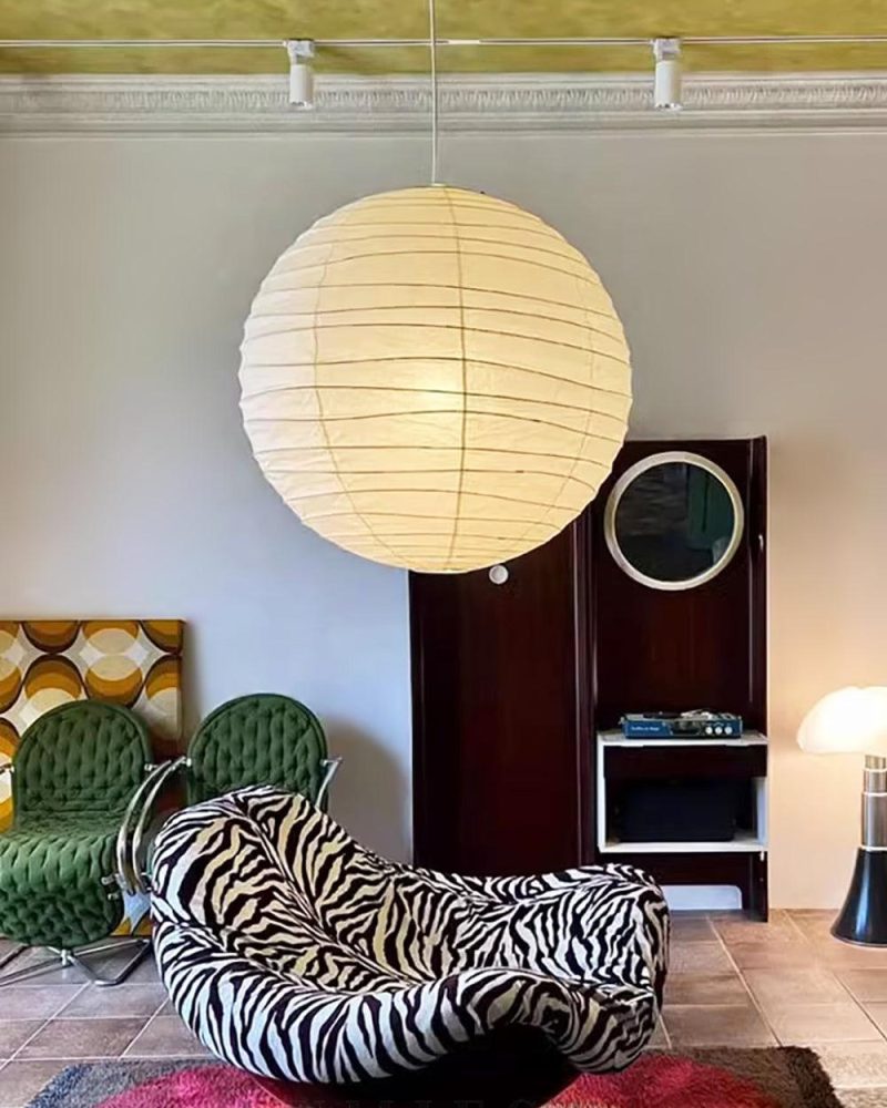 Lampa wisząca Akari 120D w stylu japońskim średnica 120cm