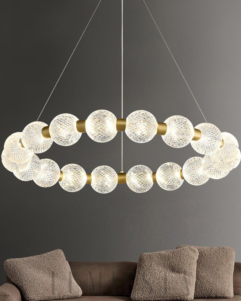 Lampa wisząca Pearl Mosiądz z regulacją barwy światła