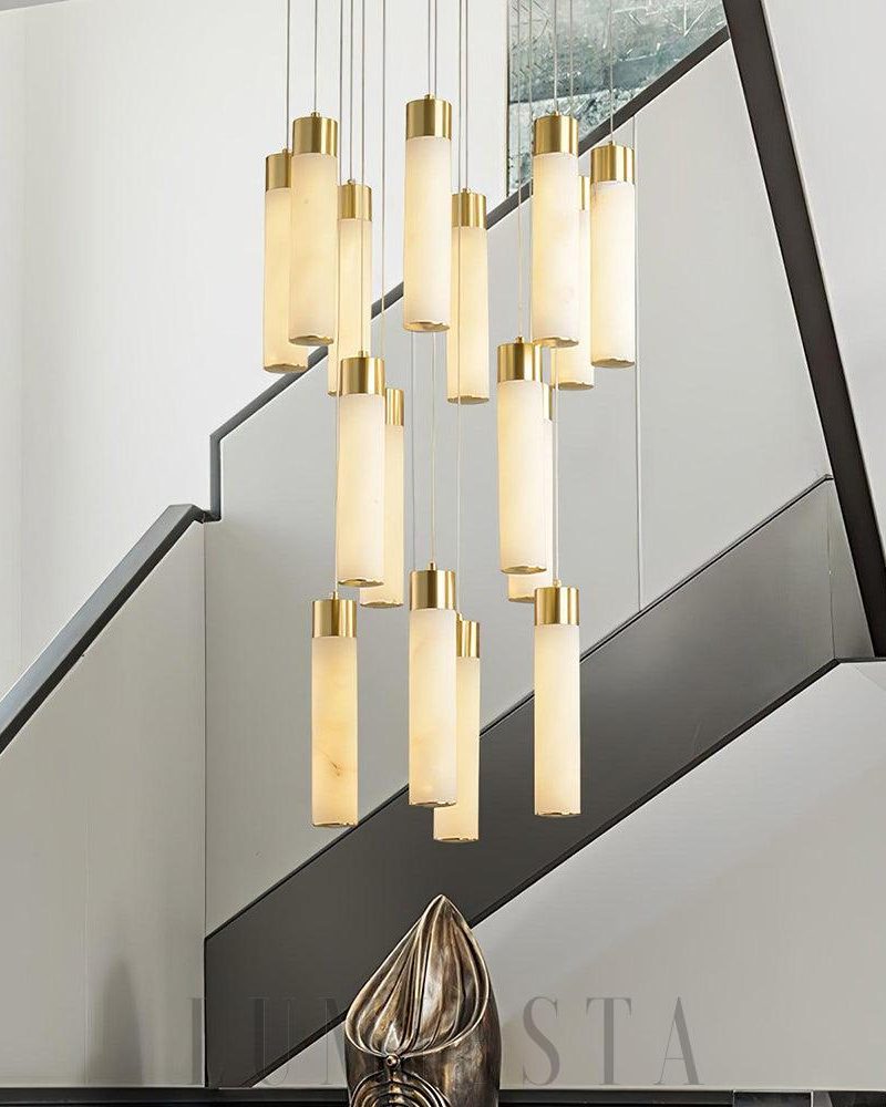 Poniel - lampa wisząca w stylu nowoczesnym z mosiądzu