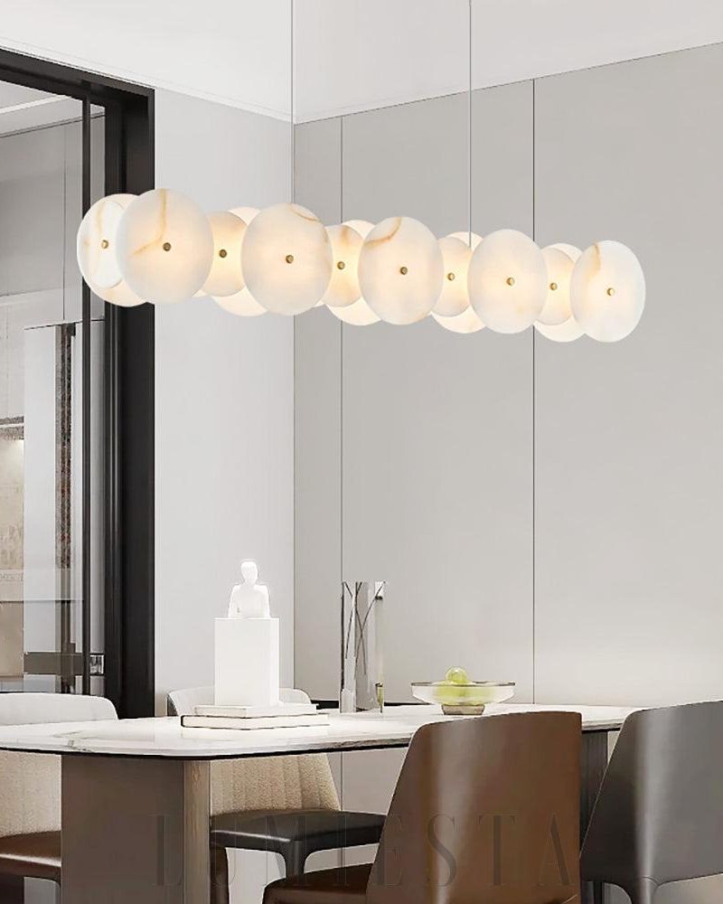 Alabastra - lampa wisząca okrągła w stylu nowoczesnym
