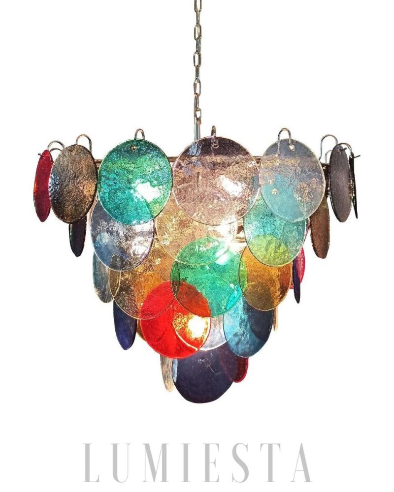 Elegancka żyrandol Murano w kolorze wielokolorowym 70cm