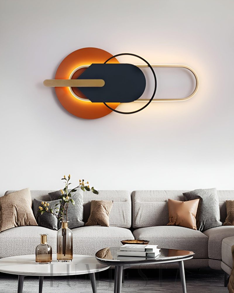 Okrągłe i owalne lampy ścienne w stylu nowoczesnym