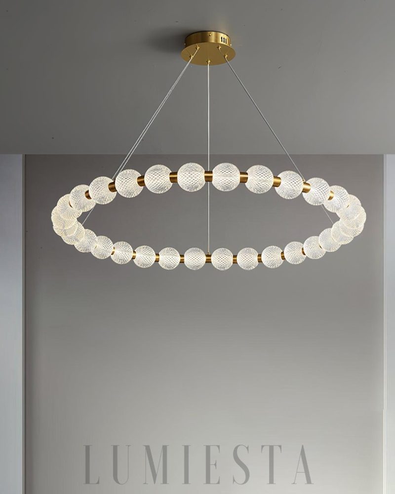 Lampa wisząca Pearl Mosiądz z regulacją barwy światła