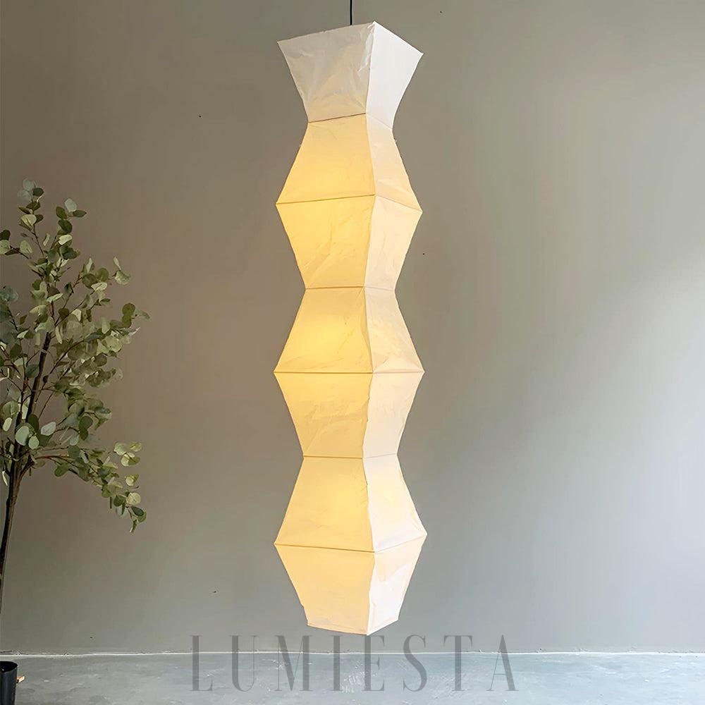 Lampa wisząca Akari L7 w kształcie eleganckiego hexagona