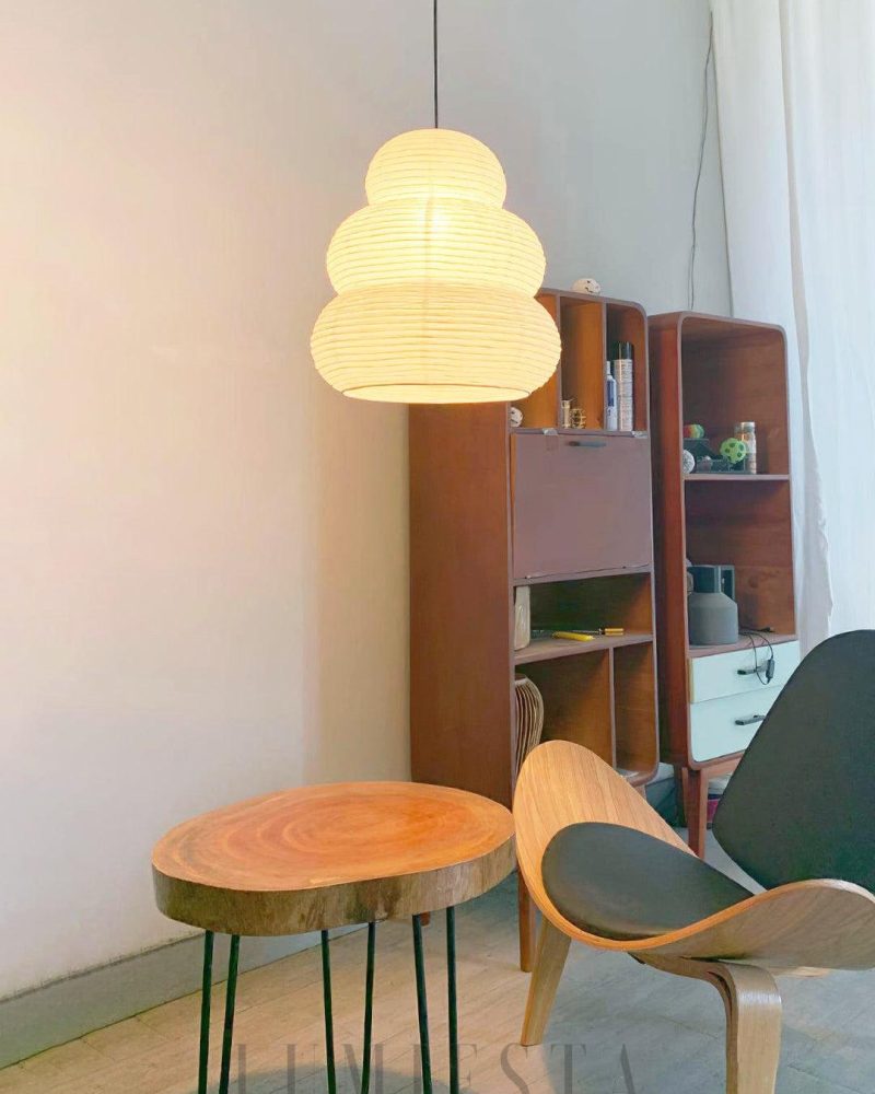 Lampa wisząca Akari 24N w stylu japońskim 40cm biały