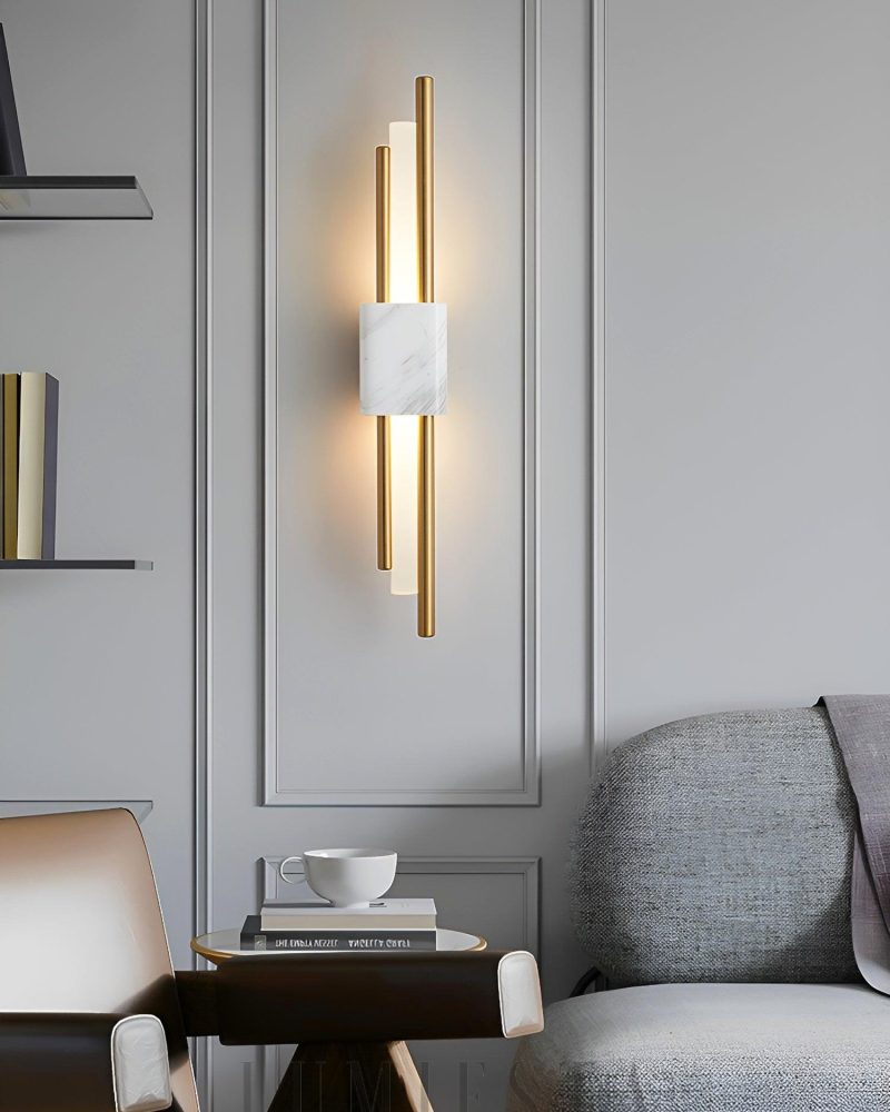 Lampa ścienna Marble Tanto w stylu nowoczesnym z marmuru