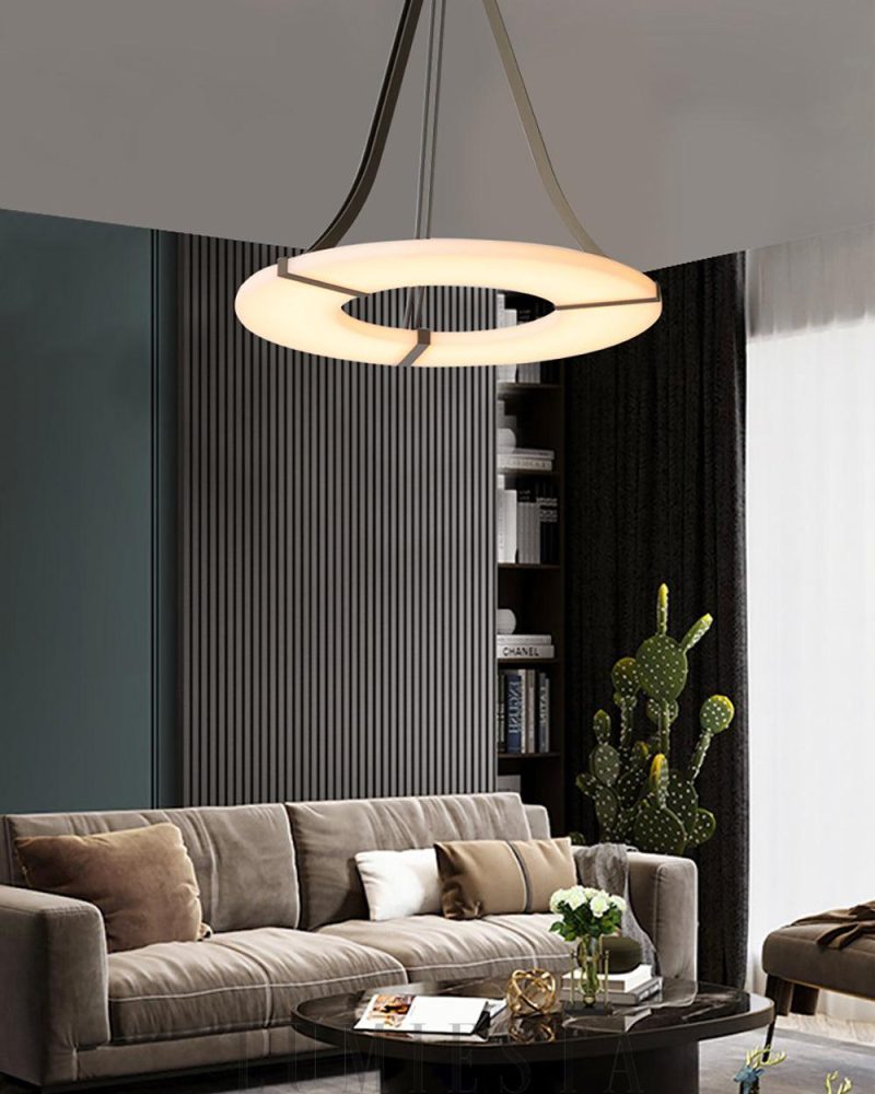 Lampa wisząca Alabaster Luxembourg Halo w stylu nowoczesnym