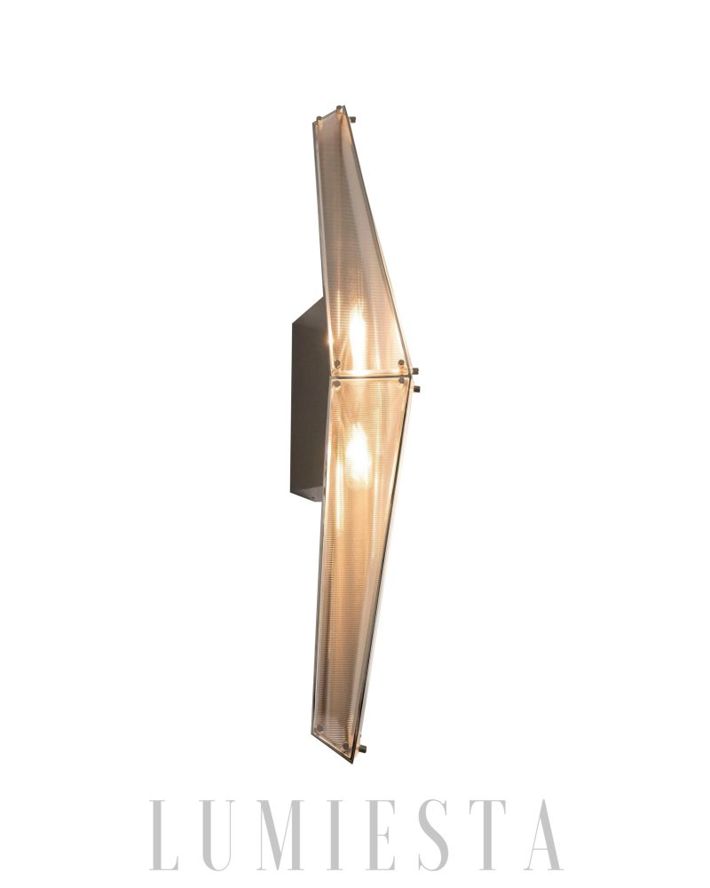 Lampa ścienna Fragment 09 chrom przezroczysta styl nowoczesny 80cm